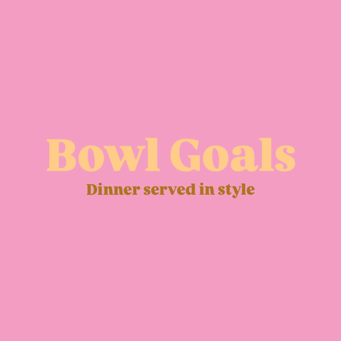 Bowl Goals collection title graphic in Windy’s brand colors on cream background
