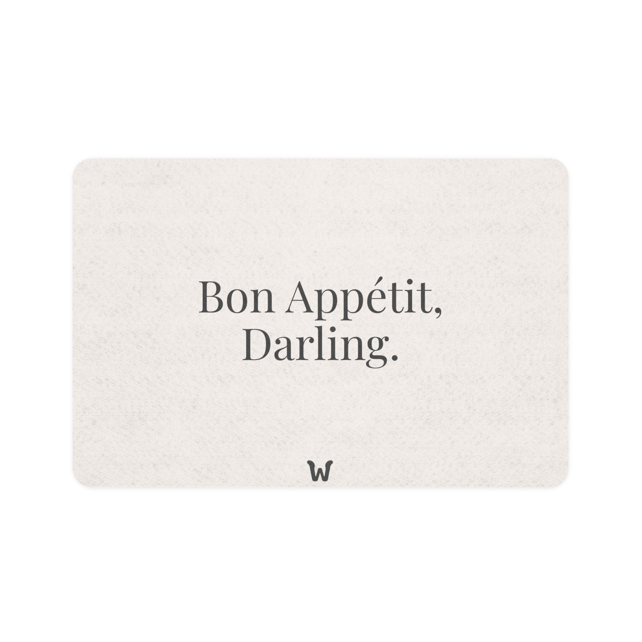 Bon Appétit, Darling - Mat